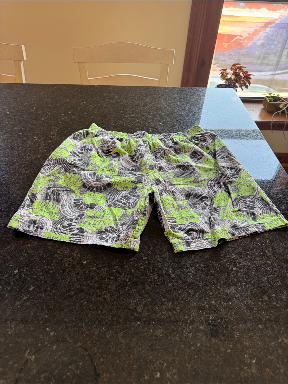 Gizmo - Neon Green and Black - Men’s Patterned Shorts